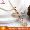vogue gold pendant jewelry customized logo beautiful gold pendants necklace